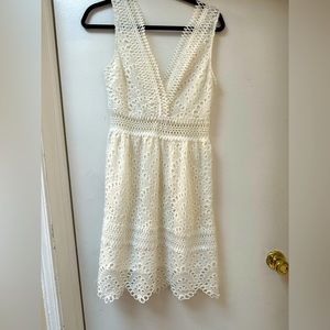 Ark NC white eyelet dress